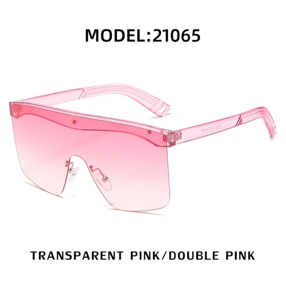 Gradient Rimless Fashion Sunglasses - Picture 3 of 3